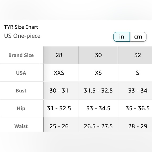 New TYR Diamondfit Emulsion Durafast Swimsuit 30 XS - Picture 8 of 9